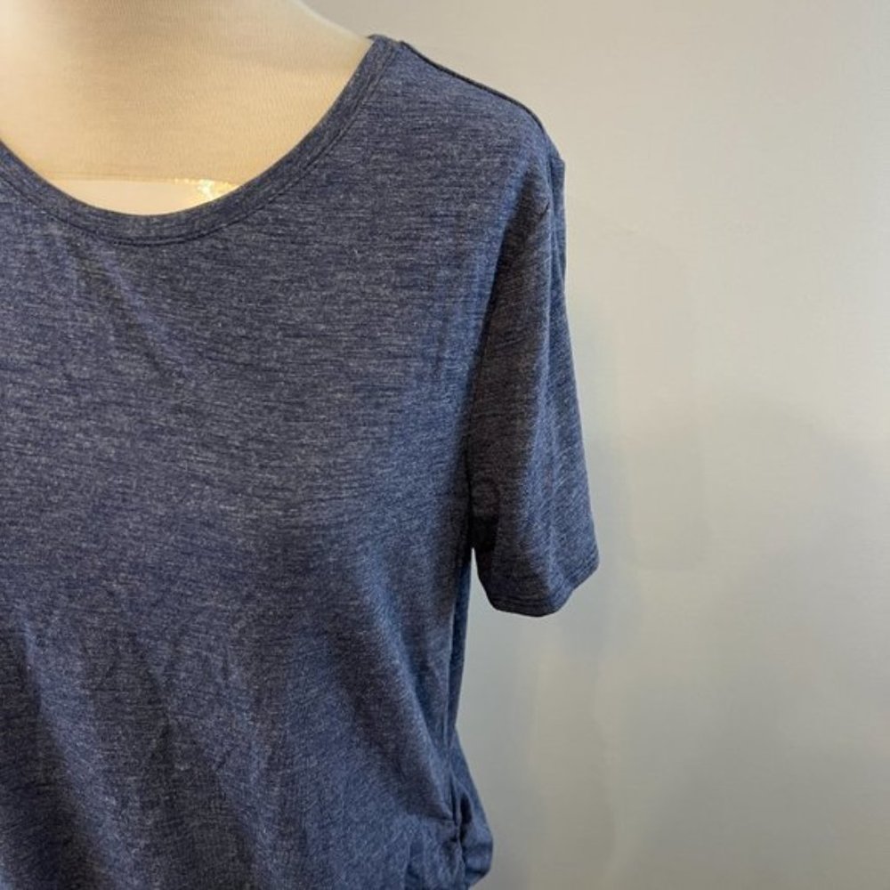 NWOT TREASURE &BOND Blue Side Ruched Body-Con Dress (L)? - Picture 9 of 10